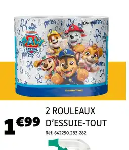 Gifi PAW PATROL 2 rouleaux d’essuie-tout offre