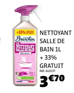 Gifi BRIOCHIN Nettoyant salle de bain 1l + 33% gratuit offre