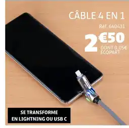 Gifi Câble 4 en 1 offre