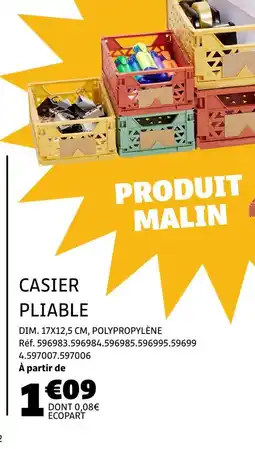 Gifi Casier pliable offre