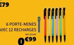 Gifi 6 porte-mines avec 12 recharges offre