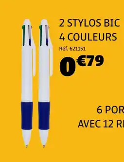 Gifi BIC 2 stylos 4 couleurs offre