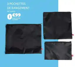 Gifi 3 pochettes de rangement offre