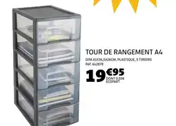 Gifi Tour de rangement a4 offre