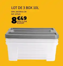 Gifi Lot de 3 box 10l offre