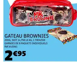 Gifi MR BROWNIE Gâteau brownies offre
