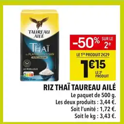 Supeco Taureau Ailé Riz Thaï offre