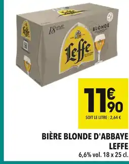 Supeco Leffe Bière Blonde d'Abbaye offre
