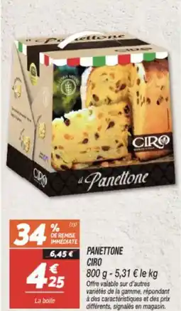 Netto CIRO Panettone offre