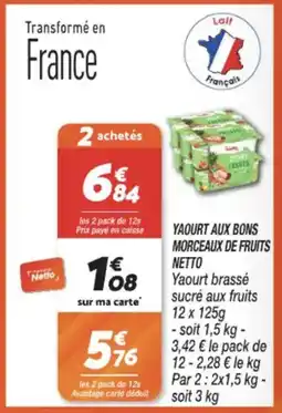 Netto NETTO Yaourt aux bons morceaux de fruits offre