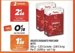 Netto NETTO Bisonits croquants pour chien offre