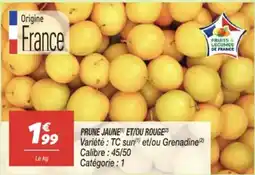 Netto Prune jaune et/ou rouge offre