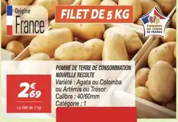 Netto Pomme de terre de consommation nouvelle recolte offre