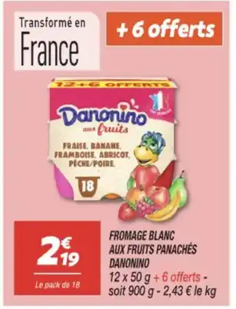 Netto DANONINO Fromage blanc aux fruits panaches offre