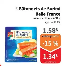 Colruyt Belle france - bâtonnets de surimi offre