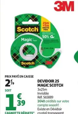 Auchan Supermarché Devidoir 25 magic scotch offre