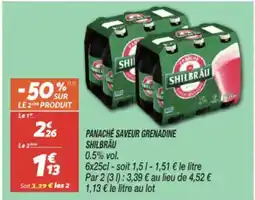 Netto SHILBRÄU Panache saveur grenadine offre