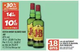 Netto J&B Scotch whisky blended rare offre