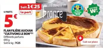 Auchan Supermarché Flan filière auchan cultivons le bon offre