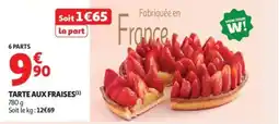 Auchan Supermarché Tarte aux fraises offre