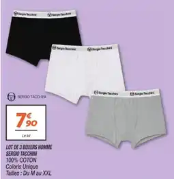 Netto Lot de 3 boxers homme sergio tacchini offre