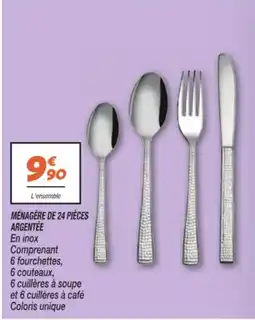 Netto Ménagére de 24 pièces argentée offre