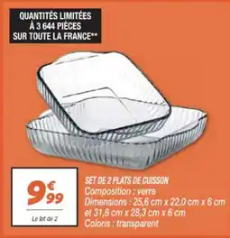 Netto Set de 2 plats de cuisson offre