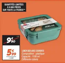 Netto Lunch box avec couverts offre