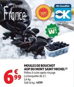 Auchan Supermarché Moules de bouchot aop du mont saint michel offre