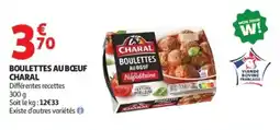 Auchan Supermarché Boulettes au bœuf charal offre