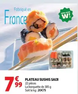 Auchan Supermarché Plateau sushis saiji offre