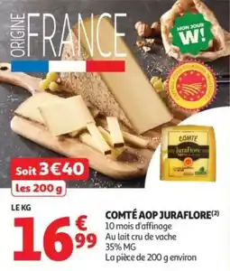 Auchan Supermarché Comté aop juraflore offre