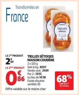 Auchan Supermarché Tielles sétoises maison coudène offre