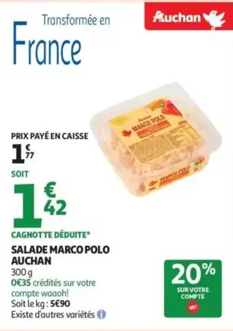 Auchan Supermarché Salade marco polo auchan offre