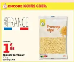 Auchan Supermarché Fromage râpé pouce offre