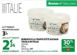 Auchan Supermarché Burrata ala truffe dete auchan tavola in italia offre