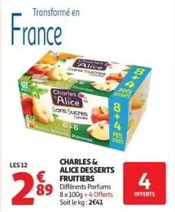 Auchan Supermarché Charles alice dessert fruitiers offre