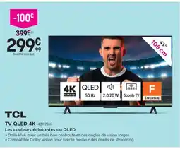 Pulsat TCL Tv qled 4k 43p79k offre