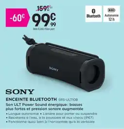 Pulsat SONY Enceinte bluetooth offre