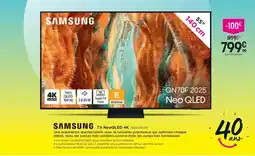 Pulsat SAMSUNG Tv neoqled 4k tq55qn70f offre