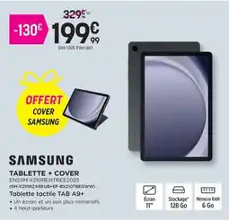 Pulsat SAMSUNG Tablette + cover offre