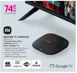 Pulsat XIAOMI Boîtier tv android miboxtvs offre