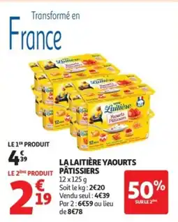 Auchan Supermarché La laitière yaourts pâtissiers offre