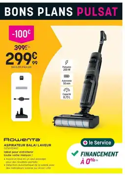 Pulsat ROWENTA Aspirateur balai laveur gz5035wo offre