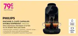 Pulsat PHILIPS Machine à café capsules double espresso offre