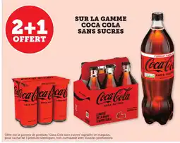 Maximarché COCA COLA Sur la gamme sans sucres offre