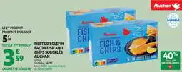 Auchan Supermarché Filets d'églefin façon fish & chips filets d'eglefin façon fish and chips surgelés auchan offre
