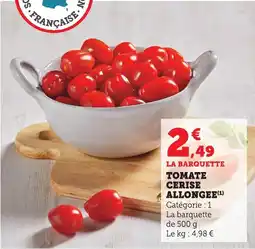 Maximarché Tomate cerise allongee offre