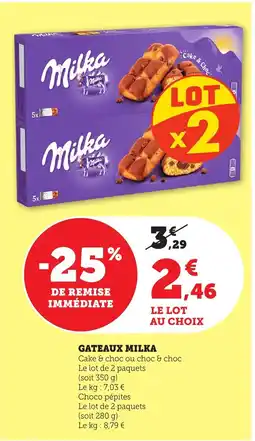 Maximarché MILKA Gateaux offre