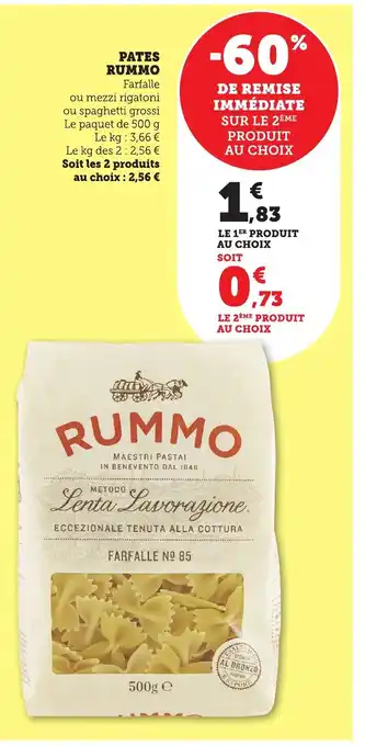 Maximarché RUMMO Pates offre